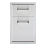Delta Heat 13-Inch Stainless Steel Double Access Drawer - DHSD132-B