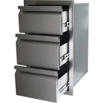 RCS Valiant Series 17-Inch Stainless Steel Triple Access Drawer - VTD3 - Image 2