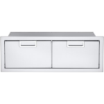 Crown Verity Infinite Series 42-Inch Stainless Steel Double Access Drawers - IBI42-DD