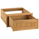 Pacific Teak Cottage 18-Inch Teak Wood Single Access Drawer - UD1-18C - Image 2