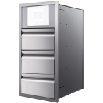 Memphis Grills 15-Inch Triple Access Drawer W/ Grill Controller Mount And Soft Close - VGC15DBC3