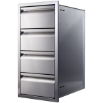 Memphis Grills 15-Inch Quadruple Access Drawer With Soft Close - VGC15DB4