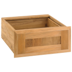 Pacific Teak Shaker 18-Inch Teak Wood Single Access Drawer - UD1-18S