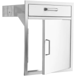 BBQGuys Signature 21-in Stainless Steel Single Access Door & Drawer Combo - BBQ-SV24-DR1 - Image 9