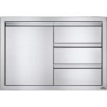 Napoleon 36 Inch Single Door & Triple Drawer - BI-3624-1D3DR - Image 3