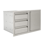 RCS Valiant Triple Drawers w/ Soft Close Right Hinge Single Door - VDC2SCR - Image 3