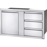 Napoleon 42 Inch Single Door & Triple Drawer - BI-4224-1D3DR