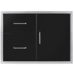 Wildfire 30 X 21 Black 304 SS Door/Drawer Combo - WFDDWCOMBO3021-BSS