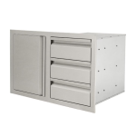 RCS Valiant Triple Drawers w/ Soft Close Left Hinge Single Door - VDC2SCL - Image 2