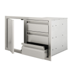 RCS Valiant Triple Drawers w/ Soft Close Left Hinge Single Door - VDC2SCL - Image 5
