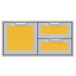 Hestan 42-Inch Double Drawer And Single Storage Door Combo - Sol - AGSDR42-YW