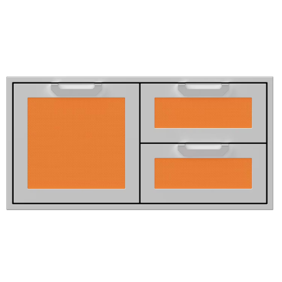 duttpack-37904 Hestan 42-Inch Double Drawer And Single Storage Door Combo - Citra - AGSDR42-OR - Image 1