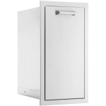 BBQGuys Signature 13-in Stainless Steel Narrow Roll-Out Trash Bin - BBQ-TRNW-DRW - Image 4