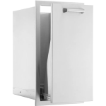 BBQGuys Signature 13-in Stainless Steel Narrow Roll-Out Trash Bin - BBQ-TRNW-DRW - Image 7