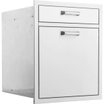 BBQGuys Signature 20-in Stainless Steel Single Drawer w/ Roll-Out Trash & Recycling Bin Combo - BBQ-TR-DR1 - Image 4