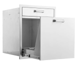 BBQGuys Signature 20-in Stainless Steel Single Drawer w/ Roll-Out Trash & Recycling Bin Combo - BBQ-TR-DR1 - Image 7