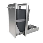 Coyote 15 Inch Single Pull Out Trash / Recycle Bin - C3-STC - Image 2