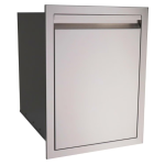 RCS Valiant Series 20-Inch Roll-Out Stainless Steel Double Trash / Recycling Bin - VTD2 - Image 2