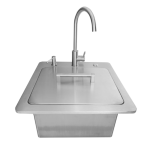 Coyote 21 Inch Sink w/ Drain, Faucet & Soap Dispenser - C3SINKF21 - Image 3