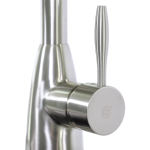 BBQGuys Signature Single Handle Pull-Down Gooseneck Hot/Cold Faucet - Brushed Nickel - BBQ-N88402-BN - Image 5