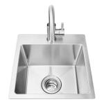 Bull Large Stainless Steel Sink & Faucet All In one Kit - Under & Over Mount - 12515 - Image 5