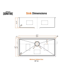 BBQGuys Signature Undermount Stainless Steel 36-Inch Single Bowl Sink W/Grid and Strainer - Image 3