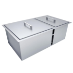 Sunstone Over/Under 34 X 12-Inch Height Double Basin Sink W/2 Covers - B-SK34