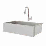 RCS Stainless Steel Farm House Outdoor Sink w/Wire Grate - RSNK3A