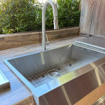 RCS Stainless Steel Farm House Outdoor Sink w/Wire Grate - RSNK3A - Image 2