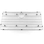 BBQGuys Signature 33 X 22 Outdoor Rated Stainless Steel Farmhouse Curved Apron-Front Single Basin Sink W/ Strainer & Grid - BBQ-AP3322S-RD - Image 4