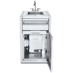 Crown Verity Infinite Series 21-Inch Enclosed Cabinet Storage W/ Sink And Water Heater - IBISC-SK-WH