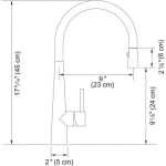 Franke Steel 17.5 Inch Single Handle Pull-Down Kitchen Faucet in Gold - STL-PD-GLD - Image 2