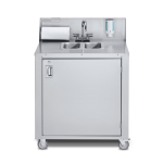 Crown Verity Double Stainless Hot & Cold Water Handwashing Sink - CV-PHS-2