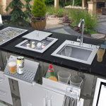 Sunstone 15-in Texan Series Drop-In Bar Sink w/ Faucet & Basin Cover - TEX-15SK - Image 2
