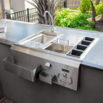 Lion 30-Inch Stainless Steel Built-In Bar Center - Image 3