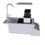 Sunstone Ruby Series 14-Inch Bar Sink Cocktail Center Insulated Ice Chest Station - B-RBC14 - Image 2