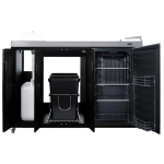 Summit Portable Outdoor Stainless Steel Weatherproof Kitchenette Refrigerator - Left Hinge - CK54OSLS - Image 5