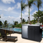 Summit Portable Outdoor Glass Door Beverage Kitchenette Cooler - Right Hinge - CK54OSRG - Image 6