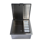 BBQGuys Signature 25-in Drop-In Ice Bin Cooler w/ Condiment Holder - BBQ-DI - Image 2