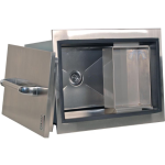 Lion Stainless Steel Drop In Ice Bin With Condiment Tray - Image 2