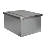 RCS Valiant Series 24-Inch Stainless Steel Drop-In Cooler Ice Container w/ Hinged Lid - VIC2