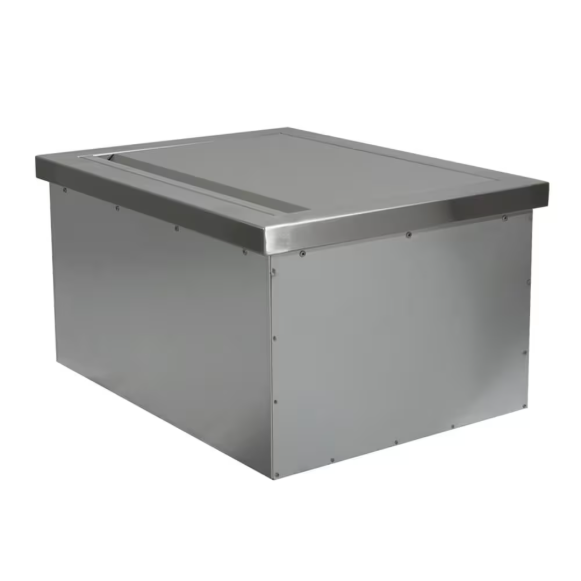 duttpack-38488 RCS Valiant Series 24-Inch Stainless Steel Drop-In Cooler Ice Container w/ Hinged Lid - VIC2 - Image 1