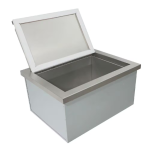 RCS Valiant Series 24-Inch Stainless Steel Drop-In Cooler Ice Container w/ Hinged Lid - VIC2 - Image 2