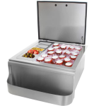 BBQGuys Signature 25-in Slide-In Ice Bin Cooler w/ Speed Rail & Condiment Holder - BBQ-SI - Image 2