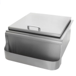 BBQGuys Signature 25-in Slide-In Ice Bin Cooler w/ Speed Rail & Condiment Holder - BBQ-SI - Image 4