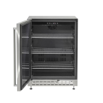 Coyote 24 Inch 5.1 Cu. Ft. Outdoor Rated Built-In Refrigerator - C124R-S - Image 2