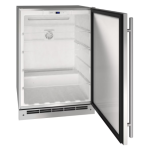 U-Line 24-Inch 5.4 Cu. Ft. Outdoor Rated Solid Door Refrigerator w/ Lock - Stainless Steel - UORE124-SS31A - Image 2