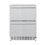 Summerset 24 Inch Outdoor Rated Double Drawer Refrigerator - RFR-24DR2-A