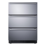 Summit 24 Inch 4.9 Cu. Ft. Built-In 3-Drawer Outdoor Refrigerator - SPR245OS3D - Image 3