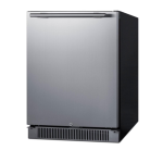 Summit 24-Inch 4.6 Cu. Ft. Outdoor Refrigerator - Black - FF65BSS - Image 2